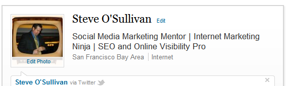 How to use LinkedIn to market your business - add a cool "Headline"
